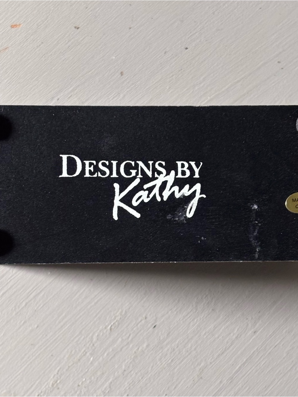 Designs by Kathy Perpetual Block Wood Chalk-paint Desk Calendar - Picture 4 of 5